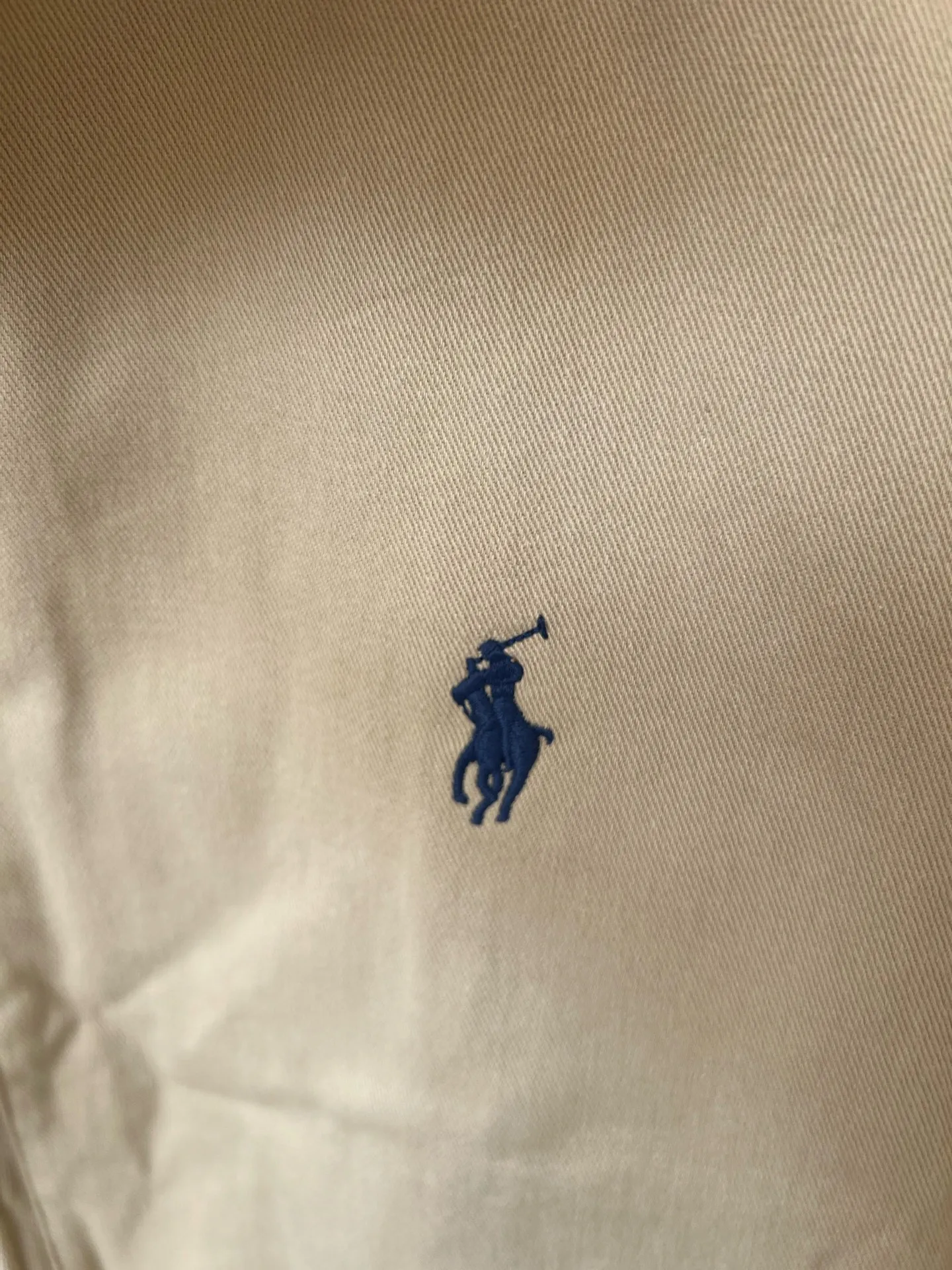 P310 Ralph Lauren autumn old style classic lapel women's twill washed jacket, a popular item in Xiaohongshu's major live broadcast rooms, pony embroidery on the chest, cracked printed letters on the sleeves, customized hardware accessories, and restored workmanship details